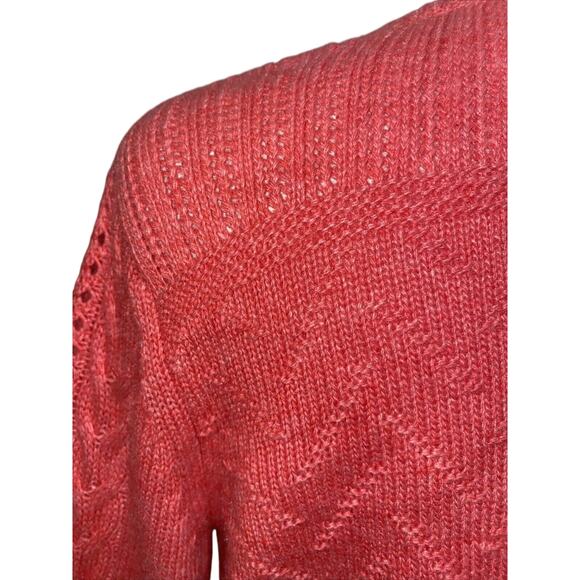 Sundance Women’s Sz PS Pink Button Front Cardigan Sweater Wool Alpaca Blend - Picture 7 of 11